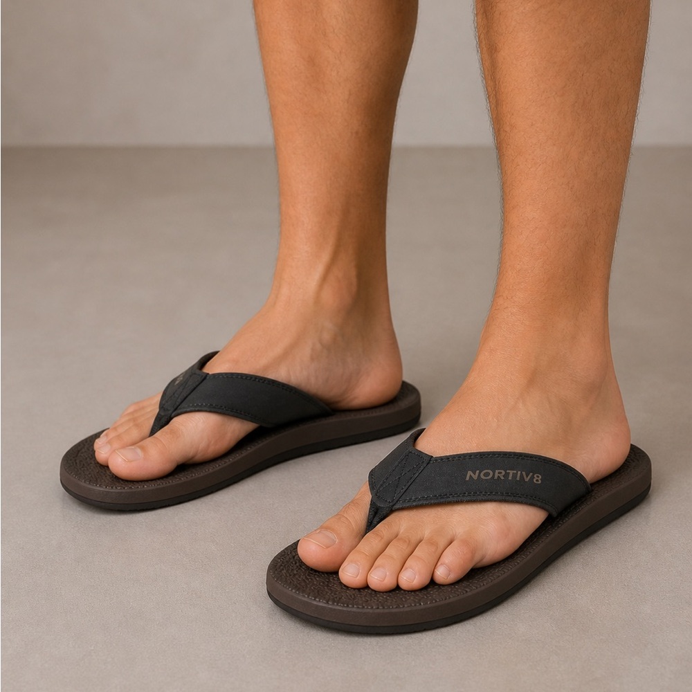 NORTIV 8 Men's Flip Flops Thong Sandals Comfortable Size 13 NEW X-40
